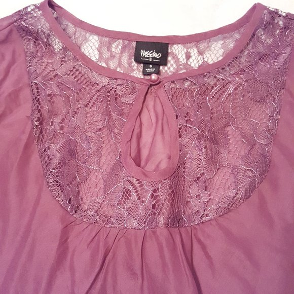 2/$20 Boho Lace Accent Cotton Sheer Sleeveless Top, Woman Small - Picture 9 of 13